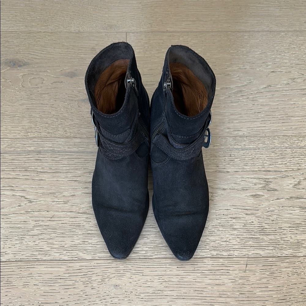 FRYE faded black suede western boot - Picture 2 of 8